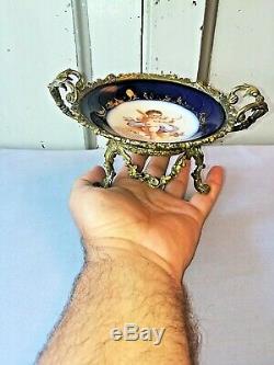 Coupe Monture Bronze Porcelaine De Samson Dans Le Gout Sèvres