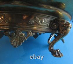Coupe en bronze par Emile Picault Napoléon III d 34cm h 11,5cm