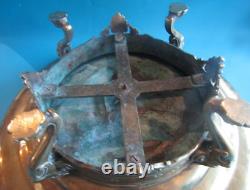 Coupe en bronze par Emile Picault Napoléon III d 34cm h 11,5cm