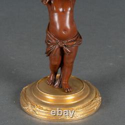 Coupe en onyx Napoléon III Amour en bronze patine chocolatée H5208