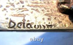 Coupe papier, Ouvre-lettre bronze Napoléon III Sculpture CHAT signé DELAUME