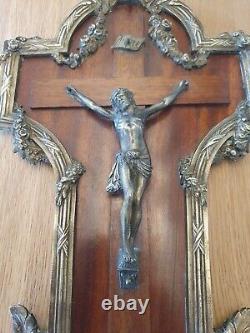 Crucifix, Bronze Et Acajou, Napoléon III