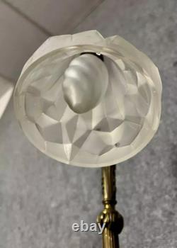 Degué Grande lampe de bureau époque Napoléon III en bronze doré