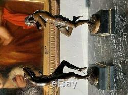 Duret Francisque-Joseph (1804-1865) paire de bronzes Danseurs Napolitain