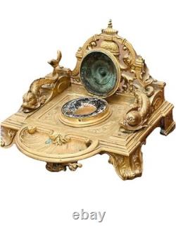 ENCRIER 19ieme BRONZE INKWELL Style Empire