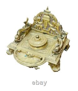 ENCRIER 19ieme BRONZE INKWELL Style Empire