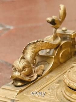ENCRIER 19ieme BRONZE INKWELL Style Empire