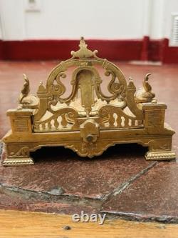 ENCRIER 19ieme BRONZE INKWELL Style Empire