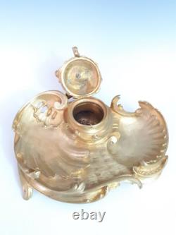 ENCRIER BRONZE LOUIS XV ep. NAPOLEON III. INKWELL. Pendule clock uhr