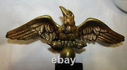 ENCRIER STYLE EMPIRE AIGLE EN BRONZE DORE NAPOLEON III antique marble inkwell