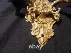 Élégante applique murale ancienne en bronze époque Napoléon III (1850/80)
