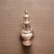 Encensoir Sur Piédouche Bronze Argenté Forme Balustre à Godrons Xixe