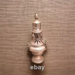 Encensoir sur piédouche Bronze argenté forme balustre à godrons XIXe
