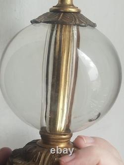 Etrange boule cristal presse papier monture bronze doré 19 ème siècle