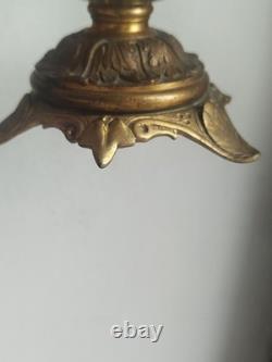 Etrange boule cristal presse papier monture bronze doré 19 ème siècle