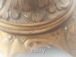 Etrange boule cristal presse papier monture bronze doré 19 ème siècle