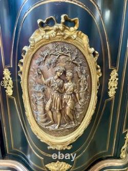 Extraordinaire meuble français Napoléon III XIXème siècle bronzes