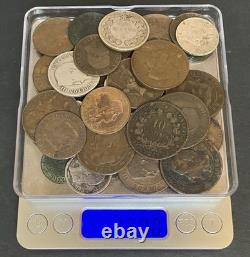 #F0903 France Lot Monnaies Argent et Bronze Napoléon III, 3e république 230g