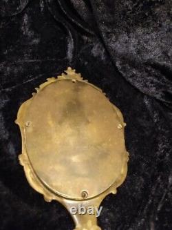 Face à main miroir monté sur bronze en émail cloisonné, Napoléon III