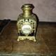 Flacon à Odeur Ou Parfum Napoleon Iii Bronze Doré Cristal Rubis Peinture Paris