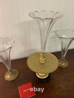 Florisole himalayenne Napoléon III Bronze attribué Baccarat (prix des 3)