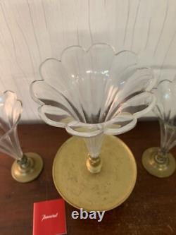 Florisole himalayenne Napoléon III Bronze attribué Baccarat (prix des 3)