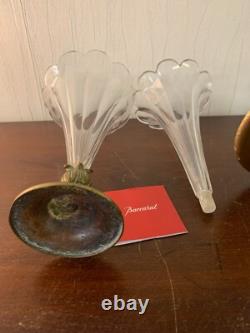 Florisole himalayenne Napoléon III Bronze attribué Baccarat (prix des 3)