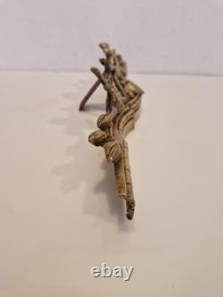 France Garniture de cheminée en 3 pièces bronze massif H. 54 / L. 110 cm XIX