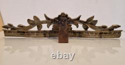 France Garniture de cheminée en 3 pièces bronze massif H. 54 / L. 110 cm XIX