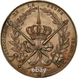 France, Médaille, Napoléon III, Association de la Jeune France, 1853, SUP