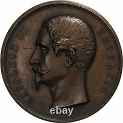 France, Médaille, Napoléon III, Départ pour l'Armée, 1859, Bronze, Montagny