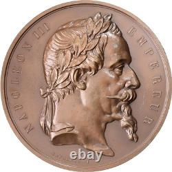 France, Médaille, Napoléon III, Réunion du Louvre et des Tuileries, Bronze