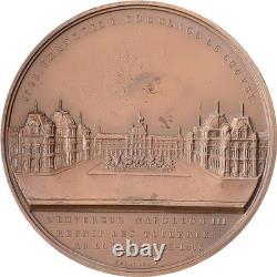 France, Médaille, Napoléon III, Réunion du Louvre et des Tuileries, Bronze
