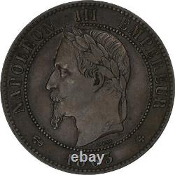 France, Napoléon III, 10 Centimes, 1863, Strasbourg, Bronze, SUP, Gadoury253