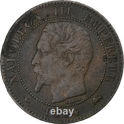 France, Napoléon III, 2 Centimes, 1854, Lyon, Bronze, TB+, Gadoury103