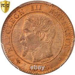 France, Napoléon III, 2 Centimes, 1856, Bordeaux, Bronze, PCGS, MS64RB