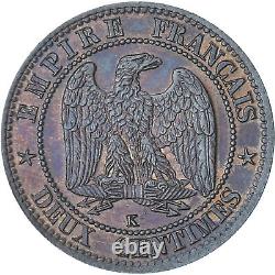 France, Napoleon III, 2 Centimes, 1861, Bordeaux, SUP+, Bronze, Gadoury104