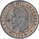 France, Napoleon Iii, 2 Centimes, 1862, Bordeaux, Sup+, Bronze, Gadoury104