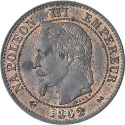 France, Napoleon III, 2 Centimes, 1862, Bordeaux, SUP+, Bronze, Gadoury104