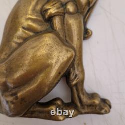 France Paire de griffons en bronze en appliques H. 30,5 cm XIXème