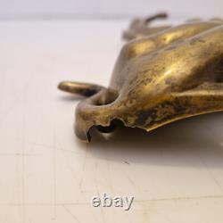 France Paire de griffons en bronze en appliques H. 30,5 cm XIXème