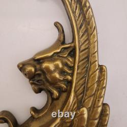 France Paire de griffons en bronze en appliques H. 30,5 cm XIXème