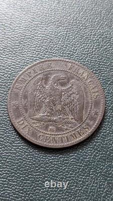 France Pièce Napoleon III 10 Centimes 1861 Bronze