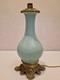 France Pied De Lampe Balustre En Opaline Vert-d'eau / C&eacute;ladon Napol&eacute;on Iii