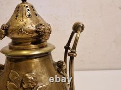 France art sacré Brûle encens / parfum Bronze massif, décor de 4 putti XIX