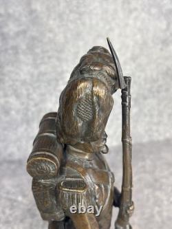 Fremiet. Grenadier De La Garde Imperiale Second Empire. Napoleon Iii. Bronze