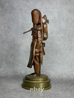 Fremiet. Sapeur D'infanterie Second Empire. Napoleon Iii. Bronze. (date 1860)