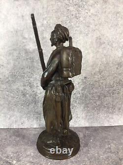 Fremiet. Zouave De La Garde Imperiale Second Empire. Napoleon Iii. Bronze