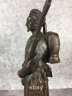 Fremiet. Zouave De La Garde Imperiale Second Empire. Napoleon Iii. Bronze