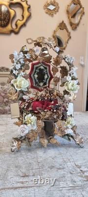 French Antique Napoleon III Mariage globe interior